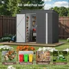 BEALIFE Metall-Gerätehaus 195x130x180 cm mit Bodenrahmen & Produktbild-Vorschau 6
