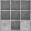 vidaXL Regál na knihy Concrete Grey 98x30x98 cm Drevo Náhľad obrázku produktu 6