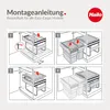 Instructional diagrams for assembling a waste bin system. Náhled obrázku produktu