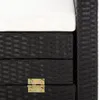 Ausziehbares 3-Sitzer-Schlafsofa mit Dach Poly Rattan Produktbild-Vorschau 8