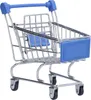 Carrello da supermercato mini, blu, elegante, versatile, Anteprima dell’immagine prodotto 1