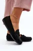 Damen Klassische Schwarze Wildleder Mokassins Ontala 37 Produktbild-Vorschau 9