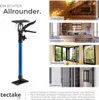 A product image collage showing a telescopic support pole and various applications. Náhled obrázku produktu