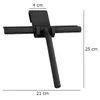 ściągaczka 21 x 24,5 cm stal nierdzewna czarna 2-częściowa Podgląd zdjęcia produktu 7
