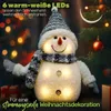 Schneemann LED Figur 20 cm Deko mit Beleuchtung Produktbild-Vorschau 4