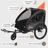 Kinderfahrradanhänger und Kinderwagen 2 in 1 mit Federung, Produktbild-Vorschau 4