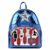 A product shot of a Captain America themed backpack. Podgląd zdjęcia produktu