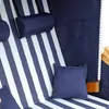 XL Wellness Strandkorb Volllieger Liegekorb Binz 305 Grau Produktbild-Vorschau 4