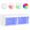 Mobile TV con luci LED bianco 80x30x30 cm Anteprima dell’immagine prodotto 1