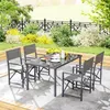 Outsunny Sitzgruppe 5-teilig Essgruppe Stahl für 4 Personen Produktbild-Vorschau 9