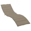 vidaXL Sonnenliegen-Auflage Taupe 200x50x3 cm Oxford-Gewebe Produktbild-Vorschau 1
