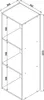 VCM Büro-Regal "Offas" H 115 x B 34 x T 29 cm, Farbe Produktbild-Vorschau 4