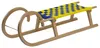 A wooden sled with a woven seat. Produktbild-Vorschau