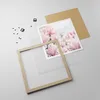 Gerahmtes Poster - Rahmen in heller Eiche - Magnolie Blumen Produktbild-Vorschau 4
