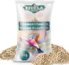 A bag of bird food with a bird illustration and a pile of sunflower seeds. Produktbild-Vorschau