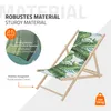 ECD Germany 5er Set Liegestuhl klappbar Tropical Grün-Weiß Produktbild-Vorschau 7