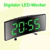 Gebogener LED Digitalwecker mit Spiegelanzeige, Produktbild-Vorschau 5