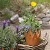 UNUS Gartendeko Rost Krone Ø15 cm Edelrost Metall Garten Produktbild-Vorschau 6