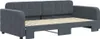 vidaXL Letto da giorno allungabile grigio scuro 90x190 cm Anteprima dell’immagine prodotto 3