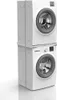 A stacked washing machine and dryer set. Voir les images du produit