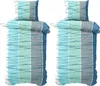 Mikrofaser Bettwäsche Set 135x200 cm Bettbezug Petrol Blau Produktbild-Vorschau 1