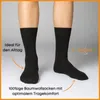 Socken aus 100% Baumwolle Damen Herren - 10600 Schwarz Produktbild-Vorschau 4