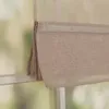 Magnetrollo Raffrollo Leinenstruktur taupe-grau 80x125 Produktbild-Vorschau 4