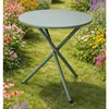 Bistrotisch Balkontisch Beistelltisch rund Grün Stahl Ø48xH48cm Produktbild-Vorschau