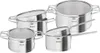 Tefal H852S8 Nordica 4-piece pan set stainless steel/glass Voir les images du produit 19