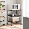 vidaXL Küchenwagen Räuchereiche 60x41x76 cm Holzwerkstoff Produktbild-Vorschau 4