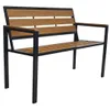 abc HOME Gartenbank 108 cm – Rostfreies Aluminium & WPC – Produktbild-Vorschau 4