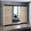Schwebetürenschrank 200 cm, 3-türig, mit Spiegel & 4 Produktbild-Vorschau 1