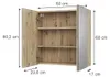 Badspiegelschrank Vicco Lavia Artisan-Eiche 60 x 60.2 cm, Produktbild-Vorschau 2