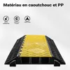 Wiltec Passe cables à 3 canaux, 930 x 490 x 80 mm, capacité Voir les images du produit 3