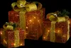 vidaXL Set di decorazioni per scatole regalo 3 pz. Rosso Anteprima dell’immagine prodotto 10