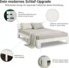 Homestyle4u drevená posteľ 120x200 s matracom a lamelovým Náhľad obrázku produktu 4