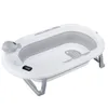 OYAJIA Babybadewanne Faltbar 81 cm Grau mit Thermometer und Produktbild-Vorschau 4
