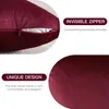 Samt Kissenbezug 2er Set 40x60 cm Bordeaux Produktbild-Vorschau 2