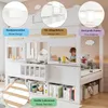Hausbett 90x200 cm mit Bücherregal – Kinderbett in Weiß, Produktbild-Vorschau 9