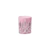 A single pink and clear crystal glass tumbler is shown against a white background. Produktbild-Vorschau