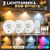 LED Unterbauleuchte 3er Set, kabellose Schrankbeleuchtung Produktbild-Vorschau 4