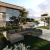 TRADA Gartenecksofa Bahama XL Dunkelgrau Rechts 370x175 cm Produktbild-Vorschau 1