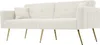 Schlafsofa 175x64cm  Samt Weiß mit Bettfunktion Tagesbett Produktbild-Vorschau 3