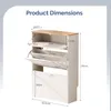 FCH Schuhschrank mit 2 Klappen, Schuhregal mit Schubladen, Produktbild-Vorschau 7
