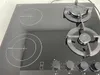 Gasline Hybrid Kombi Glas Gas Elektro 60cm Kochfeld Erdgas Produktbild-Vorschau 3