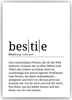 bestie Poster Definition - Beste Freundin Geschenk Produktbild-Vorschau 1