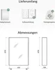 Planetmöbel Spiegelschrank 50 cm Weiß – Eleganter Produktbild-Vorschau 7