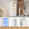 Sweiko Weiße Hochglanzvitrine, Vitrine Glasvitrine , Produktbild-Vorschau 12