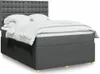 Boxspringbett mit Matratze Dunkelgrau 140x190 cm Stoff Produktbild-Vorschau 2