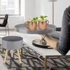 ONVAYA® Beistelltisch aus Holz | Grau | Holz | Ø 35 cm | Produktbild-Vorschau 6
